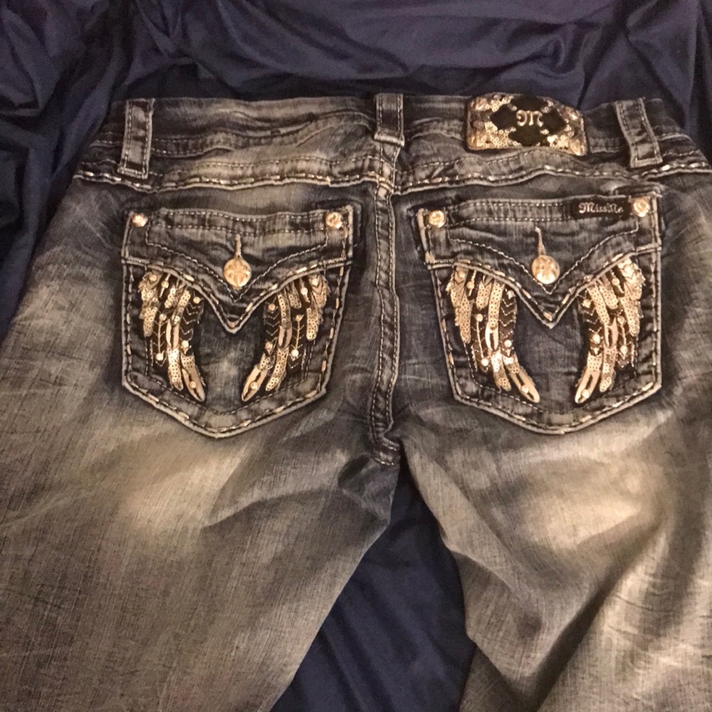 Authentic Miss Me Skinny Jeans Lightly Used